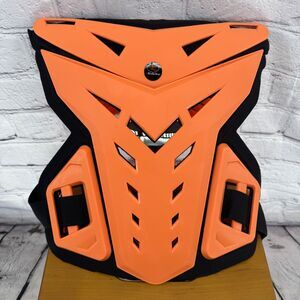 Adult Motorcycle Body Armor Vest Dirt Bike Gear Chest Protector Motocross Orange